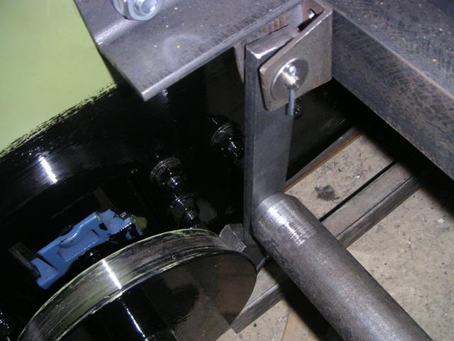Close up of brakes applied