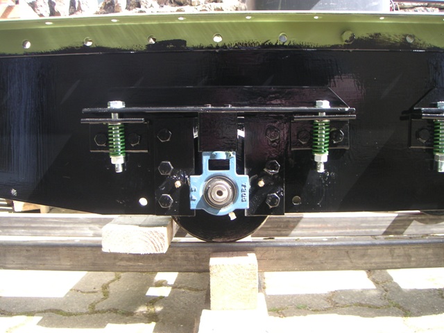 Close up of suspension